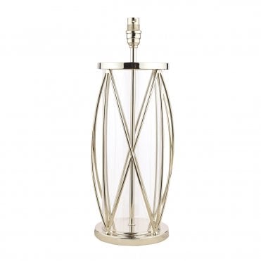 Large Table Lamp Polished Nickel Base Only