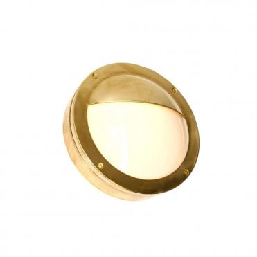 BEGAWAN - Bathroom 27Cm Semi Flush Wall Light In Satin Brass