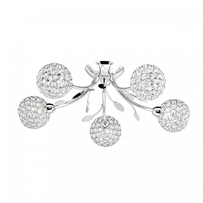BELLIS II 5 LIGHT SEMI FLUSH FITTING