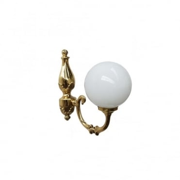 BEN - Single Arm Traditional Wall Light In Polished Brass