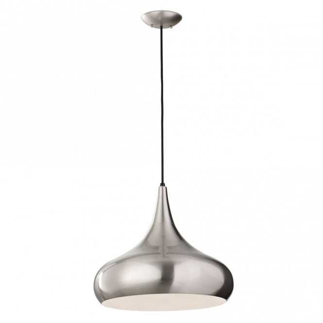 BESO 1 Light Large Pendant Brushed Steel