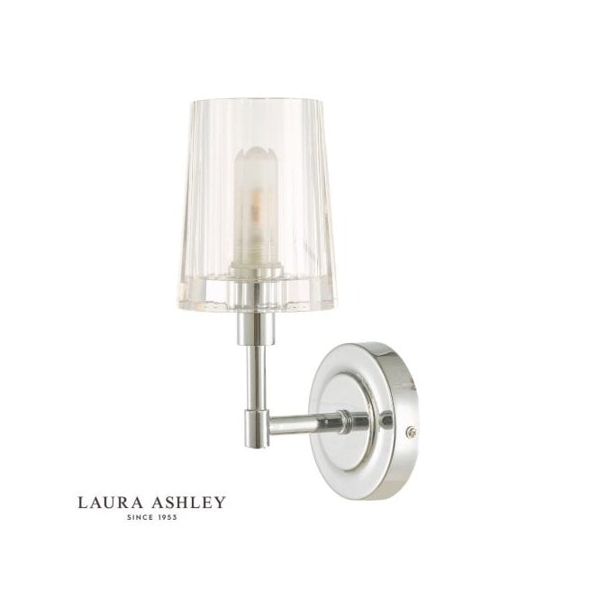 Blake Bathroom Wall Light - Polished Chrome and Crystal IP44
