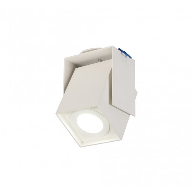 BLOCK 1 Light GU10 Spotlight Plate Sand White Cut Out: 62mm