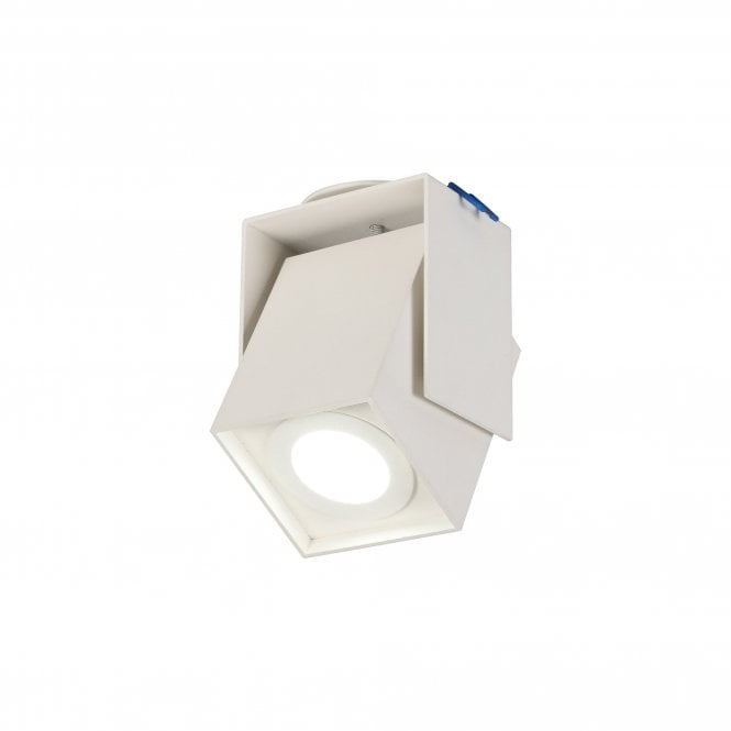BLOCK 1 Light GU10 Spotlight Plate Sand White Cut Out: 62mm