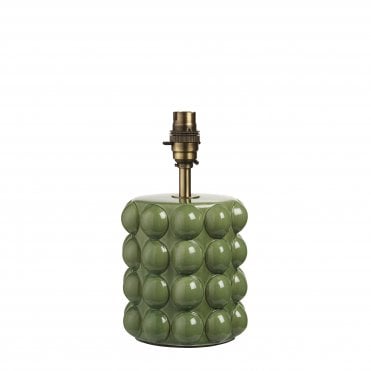 Bobble Ceramic Table Lamp - Gloss Olive Green (Base Only)