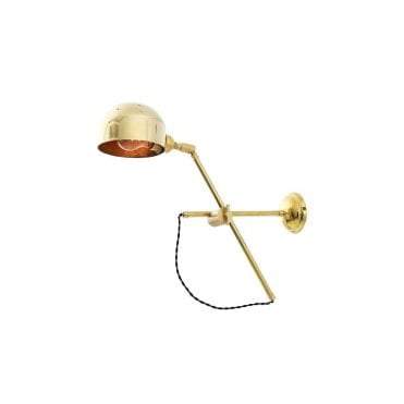 BOGOTA - Quirky Wall Light In Satin Brass
