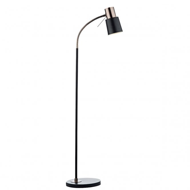 Bond Black and Copper Adjustable Floor Lamp