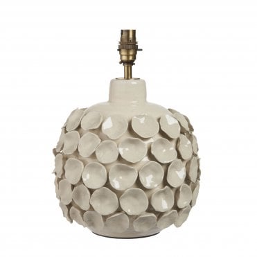 Borello Ceramic Table Lamp - Vintage White (Base Only)