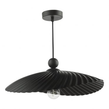 Easy Fit Matte Black Metal Ceiling Shade