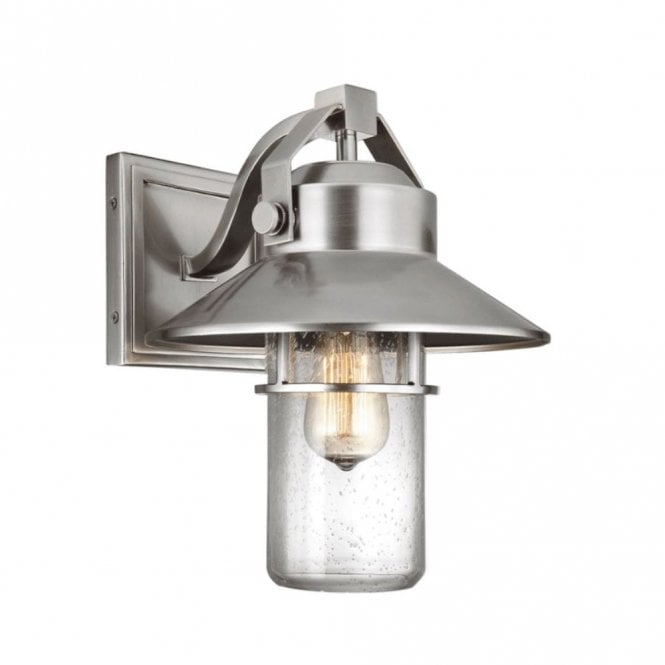 BOYNTON Medium Exterior Wall Lantern in Stainless Steel