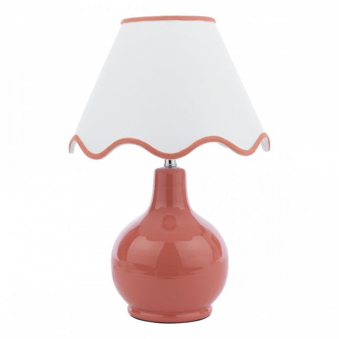 Bramhope Table Lamp - Terracotta Ceramic with Cream Shade