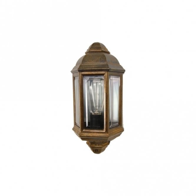 BRENT - Exterior Traditional Exterior Wall Light In Antique Brass