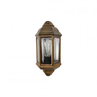 BRENT - Exterior Traditional Exterior Wall Light In Antique Brass