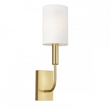 BRIANNA Wall Light Burnished Brass with Classic Minimalist Silhouette