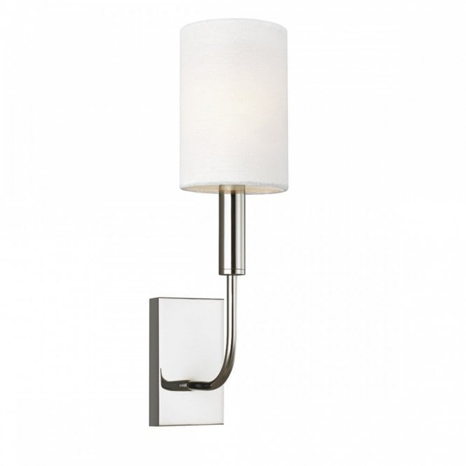 BRIANNA Wall Light Polished Nickel with Classic Minimalist Silhouette