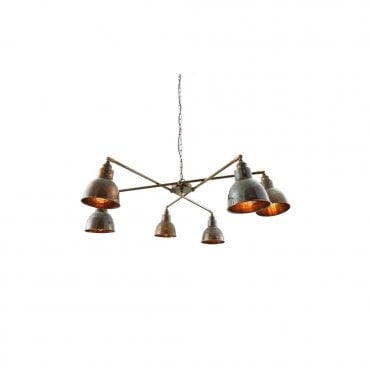 BRIDGETOWN - Contemporary Chandelier In Antique Brass