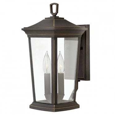 BROMLEY 2 Light Medium Wall Lantern Oil LED Bronze