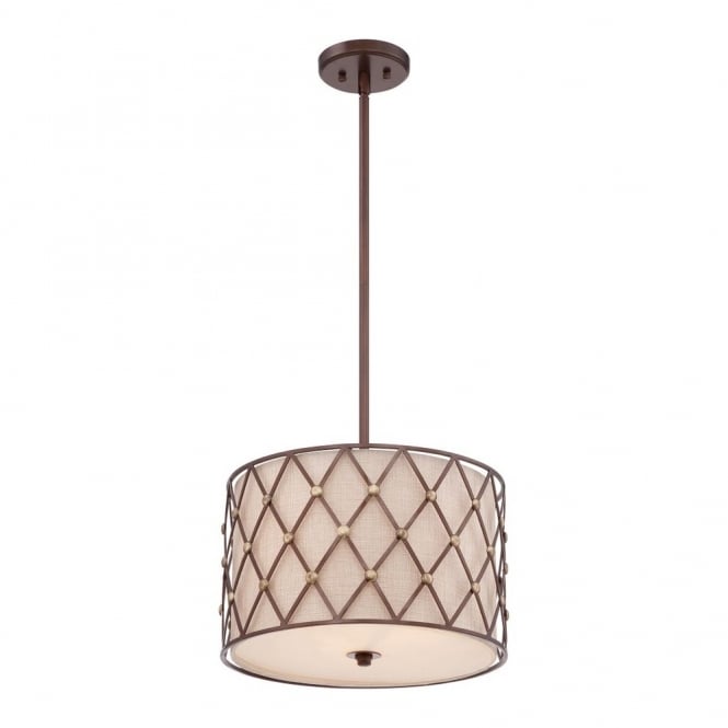 BROWN - Lattice Medium Ceiling Pendant