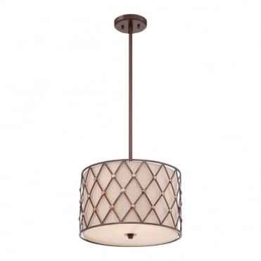 BROWN - Lattice Medium Ceiling Pendant