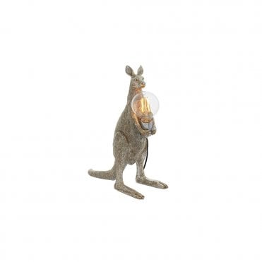 BRUCE Vintage Silver Kangaroo Table Light