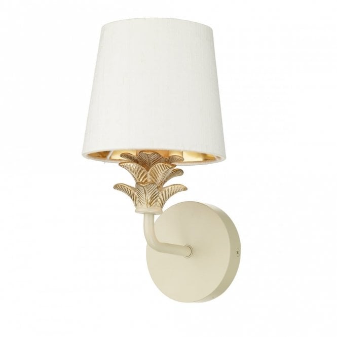CABANA Single Wall Light Cream and Gold (No Shade)