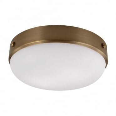 CADENCE - Flush Mount in White, Antique Brass, Bronze