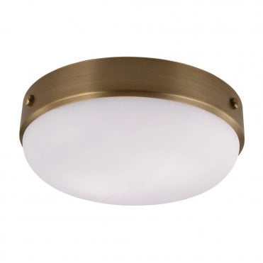 CADENCE - Flush Mount in White, Antique Brass, Bronze