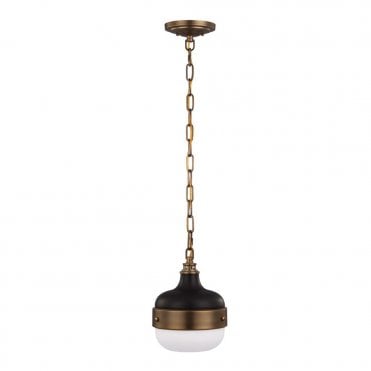 CADENCE - Mini Ceiling Pendant in White, Black, Antique Brass, Bronze