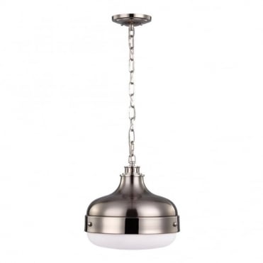 CADENCE - Pendant in White, Chrome, Stainless Steel, Nickel