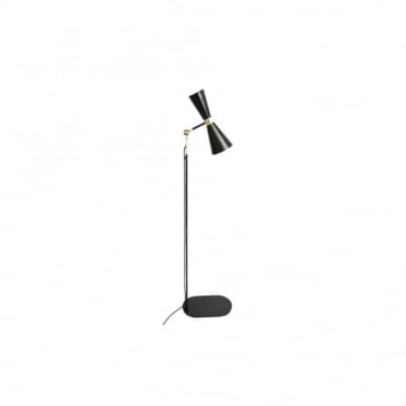 CAIRO - LED Contemporary Floor Lamp In Powder Coated Matte Black