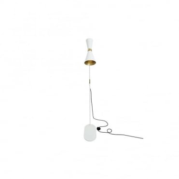 CAIRO - LED Contemporary Floor Lamp In Powder Coated White
