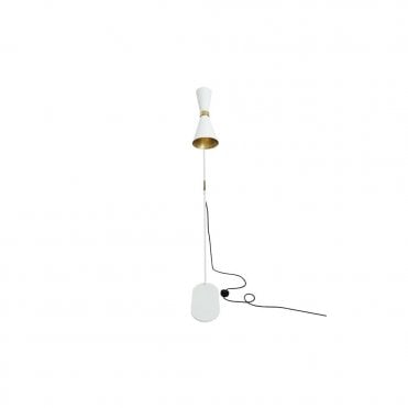 CAIRO - LED Contemporary Floor Lamp In Powder Coated White