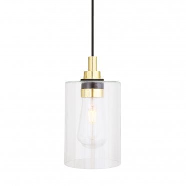CALDER Industrial Bathroom Ceiling Pendant Polished Brass IP65
