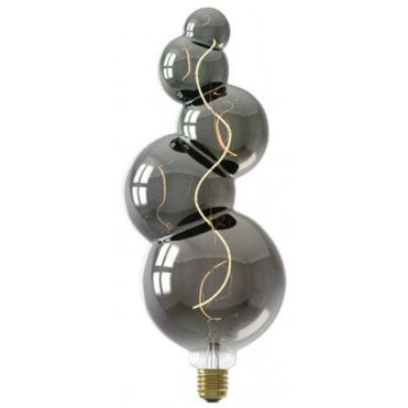 CALEX ALICANTE GIANT LED Bulb Bubble Design Titanium Glass