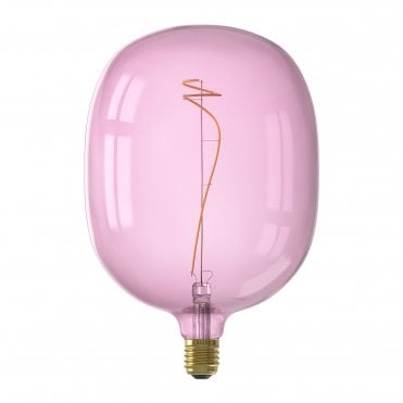 CALEX Overzized LED Bulb AVESTA LED Colour 4w E27 Pink 2000k Dimmable, Decorative Light