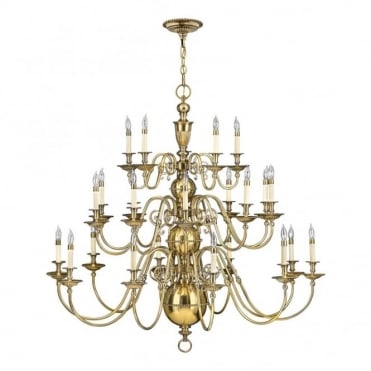 25 Light Chandelier gold