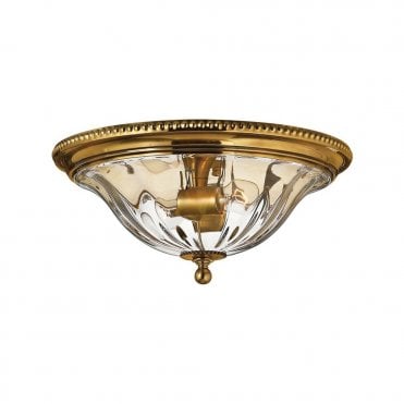 CAMBRIDGE - Flush Ceiling Mount in Gold, Brass