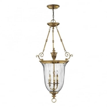Large Pendant gold lantern