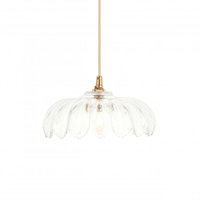 Camellia Easyfit Pendant Shade - Scalloped Glass