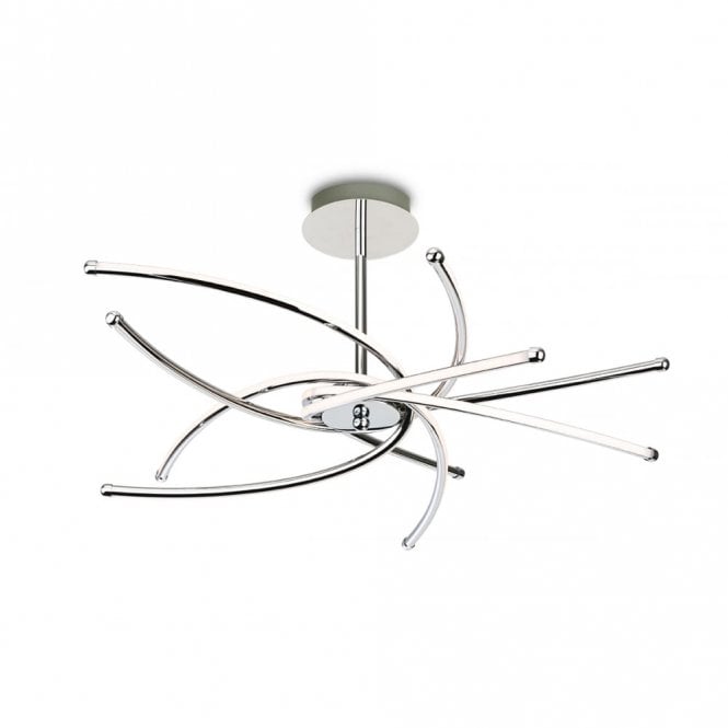 CAPRICE LED Semi Flush Fitting, Chrome