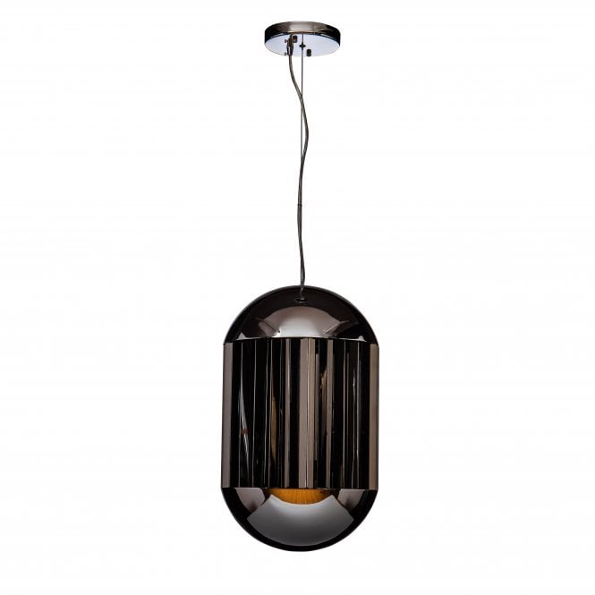CAPSULE Ceiling Pendant 3 Bullet Pendant Light Polished Chrome