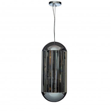 CAPSULE Ceiling Pendant 6 Bullet Pendant Polished Chrome