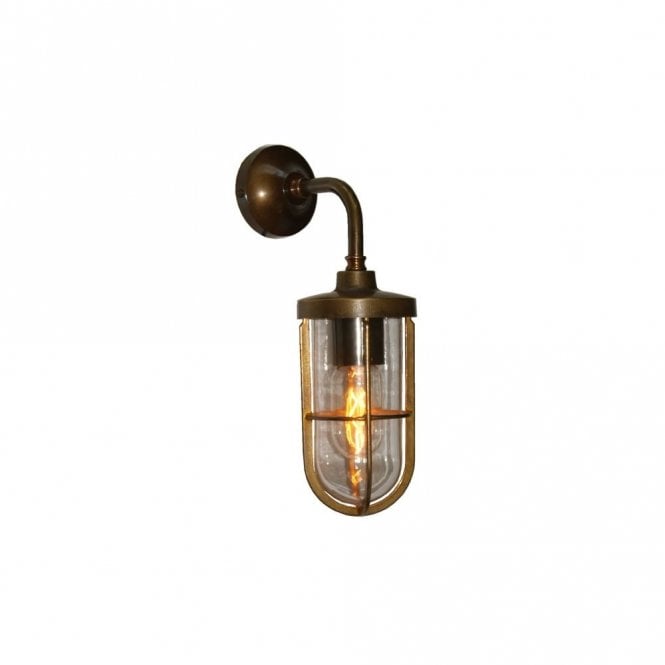 CARAC - Well Glass Wall Light In Antique Brass