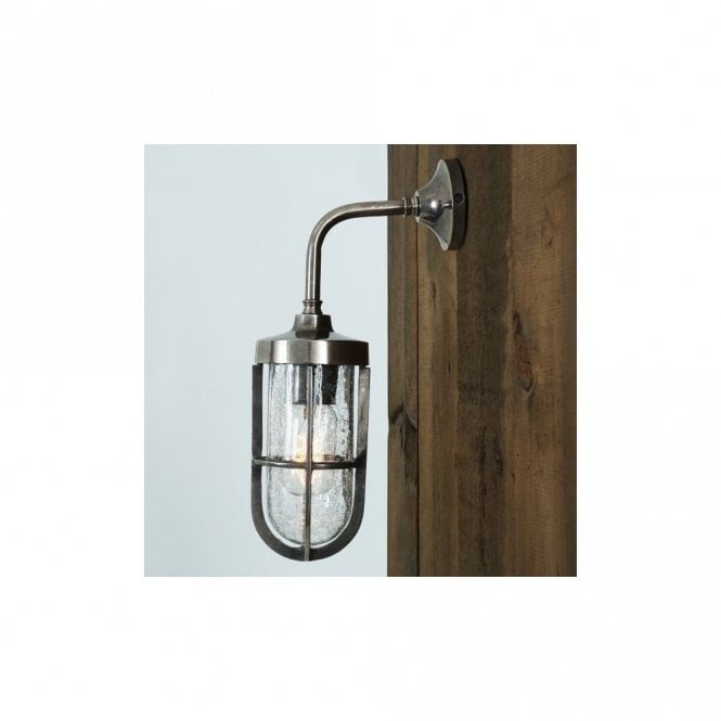 CARAC - Well Glass Wall Light In Antique Silver