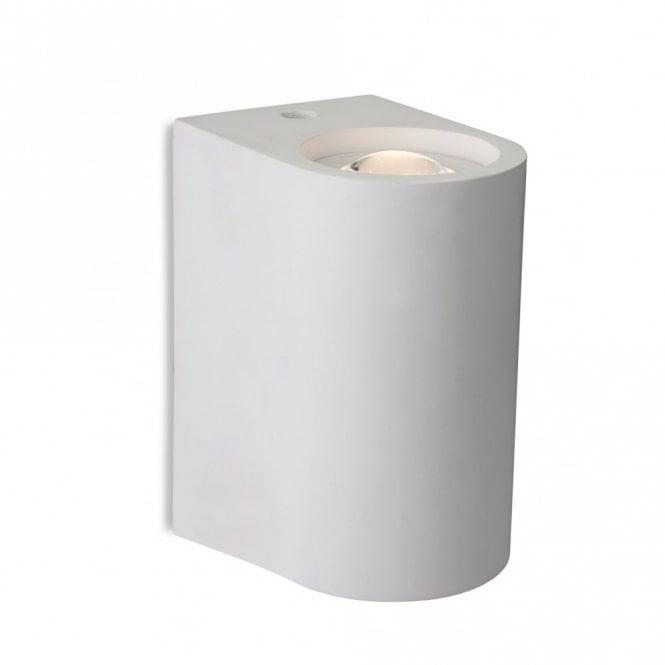 CARLOS 2 Light LED Plaster Wall Light, White