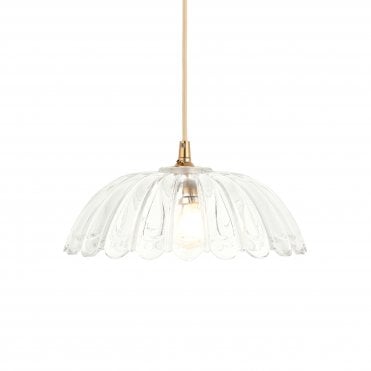 Easyfit Scalloped Glass Pendant Shade
