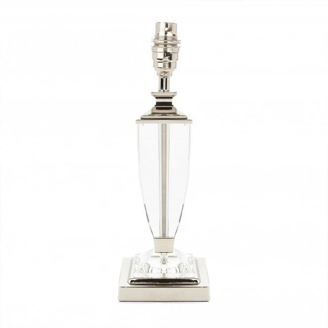 Carson Small Table Lamp Polished Nickel & Crystal - Base Only