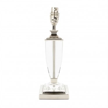Carson Small Table Lamp Polished Nickel & Crystal - Base Only