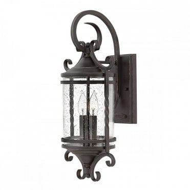 black exterior 2 light wall lantern 