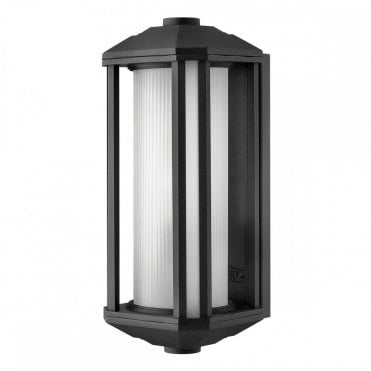 medium black exterior wall light